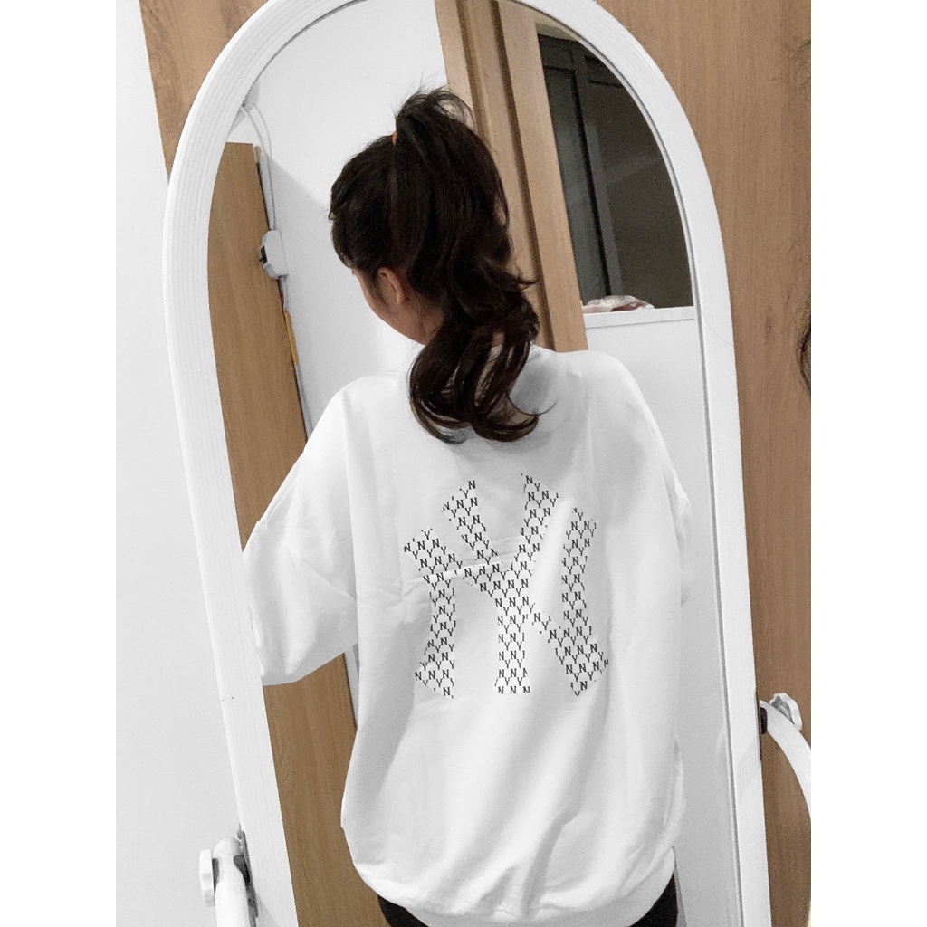 Áo sweater MLB NYC nỉ da cá dài tay form rộng , phông dài tay unisex, Zoeclothing