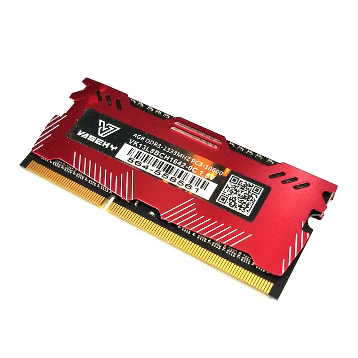 RAM laptop có tản nhiệt Vaseky DDR3 4GB bus 1333 1600 MHz - bảo hành 3 năm | WebRaoVat - webraovat.net.vn