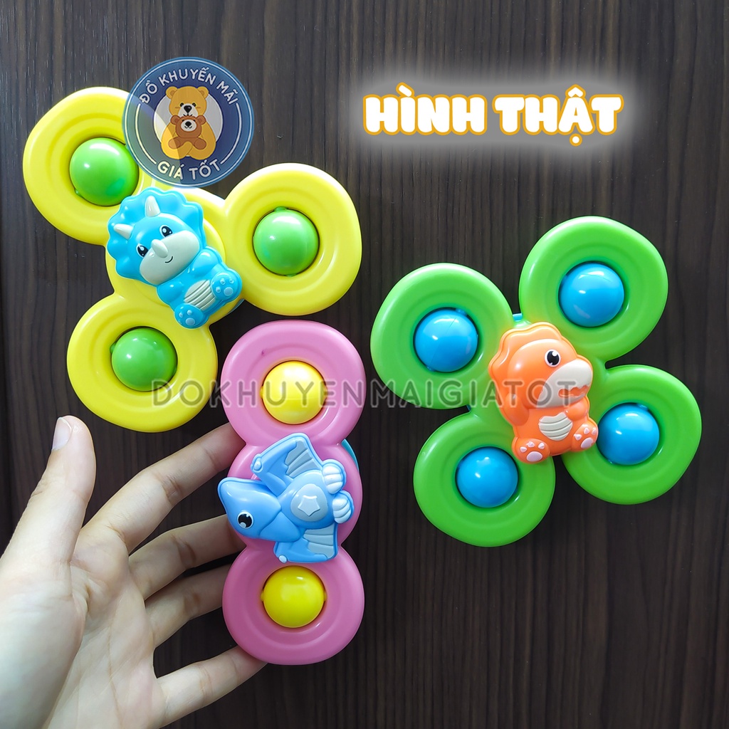 Bộ đồ chơi con quay cho bé  dán tường spinner kiểu dáng hoạt hình nhiều màu sắc, âm thanh vui nhộn