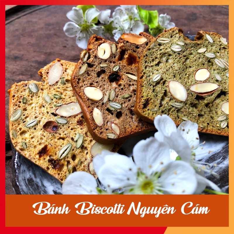 Bánh Ăn Kiêng 🍪 GIẢM CÂN 🍪 Biscotti Nguyên Cám Mix 3 vị Vani, Matcha, Cacao | BigBuy360 - bigbuy360.vn