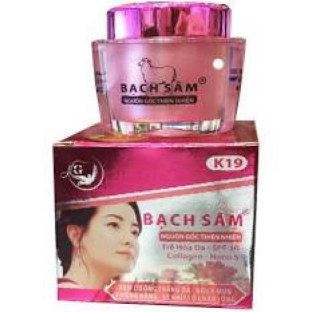 Kem dưỡng trắng da - Ngừa mụn - Chống nắng - Xe khít lỗ chân lông Bạch Sâm k19