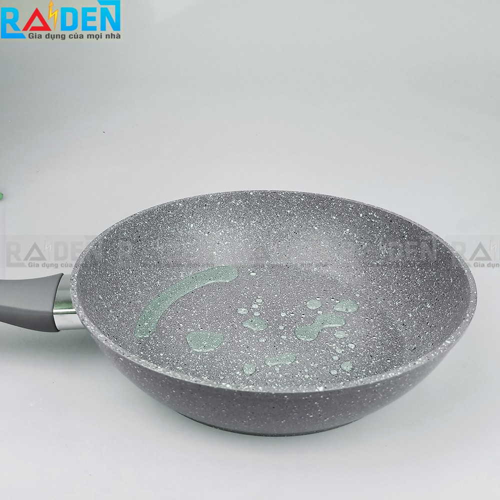 Chảo vân đá đáy từ chống dính GreenCook cạn lòng và sâu lòng size 22cm - 24cm - 26cm - 28cm - 30cm