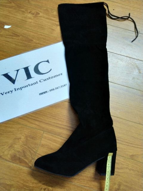 Bốt đùi có khoá kéo cạnh có lót lông( siêu hót, ảnh thật) | BigBuy360 - bigbuy360.vn