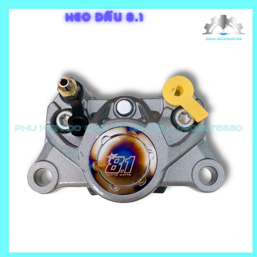 HEO DẦU TRƯỚC 8.1 Racing 2 piston đối xứng  - Kèm Pát CNC đi size đĩa ZIN gắn Trước Tất Cả các dòng xe