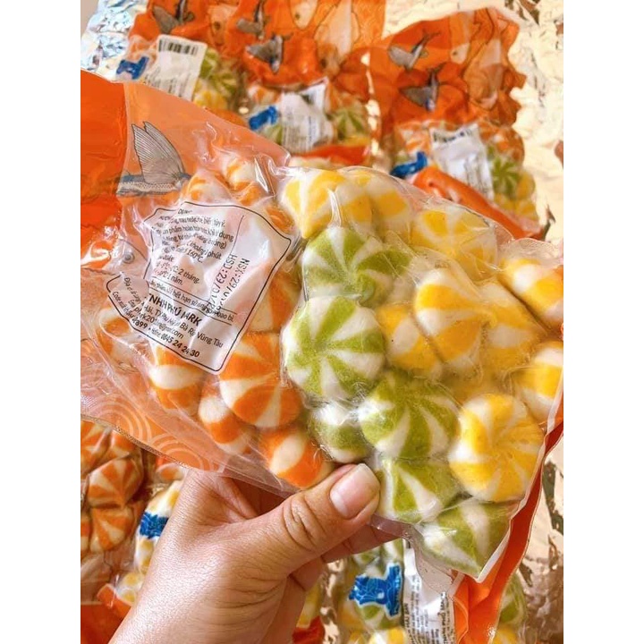 Viên thả lẩu Malaysia , Bánh bao trứng cá hồi - 500gam