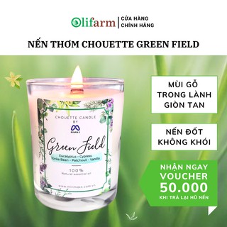 Nến Thơm Chouette Minmax Green Field 182g - Hương gỗ giòn tan, trong lành, thư giãn nhẹ nhàng
