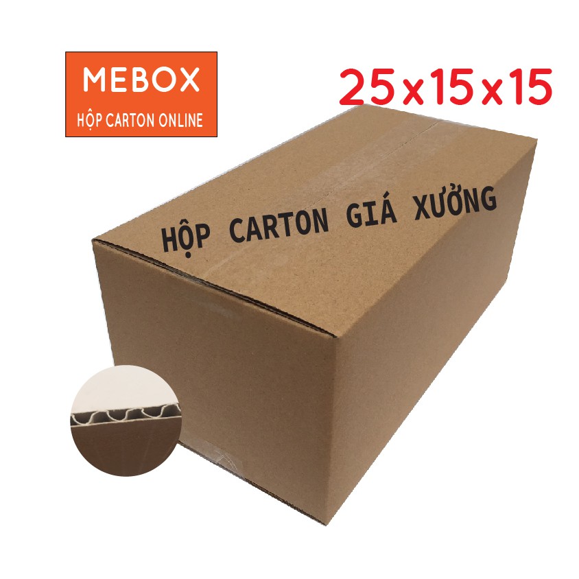 Hộp carton 25x15x15