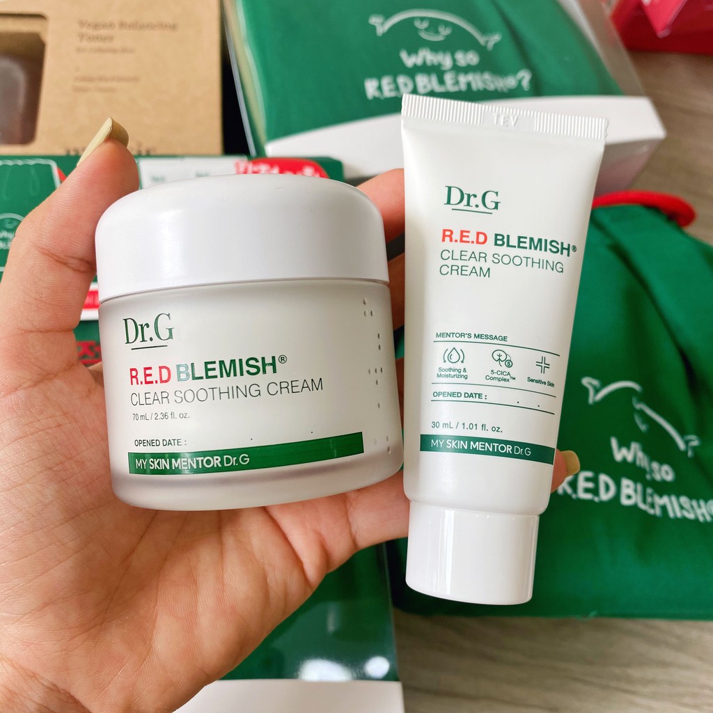 Kem dưỡng da mụn Dr.G Red blemish soothing cream