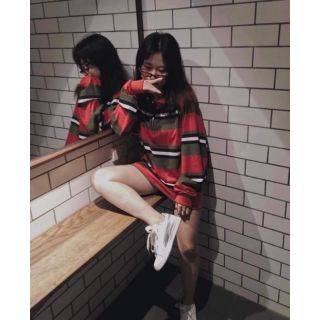 Stripped sweater - dài tay sọc - áo thun zip