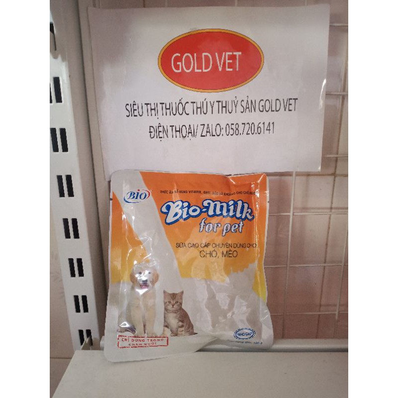 [Mã 159FMCGSALE giảm 8% đơn 500K] [Giá rẻ] Bio Milk for pet for pet- SỮA DINH DƯỠNG CHO CÚN, CHÓ MÈO (100g)