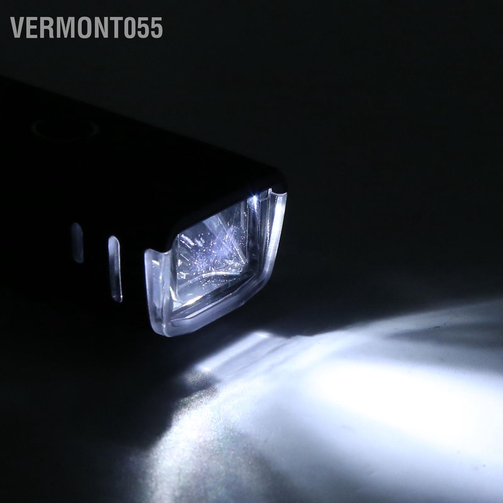 Vermont055 Bicycle Front Lights USB Charging Waterproof LED Cycling Head Lamp Black