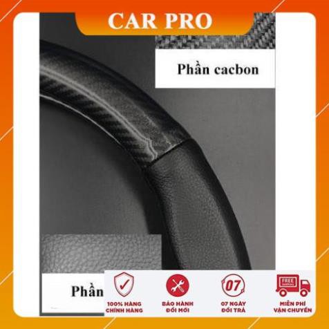 Bọc vô lăng Carbon, chống trơn, chống trượt, đủ xe - CAR PRO