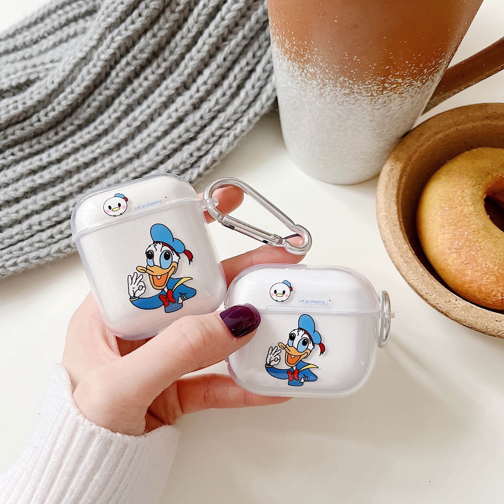 DISNEY Vỏ Bảo Vệ Hộp Sạc Tai Nghe compatible AirPods 3 / 3rd) 2021 / 3 / compatible AirPods Pro / 2Gen Họa Tiết Hoa Cúc Xinh Xắn