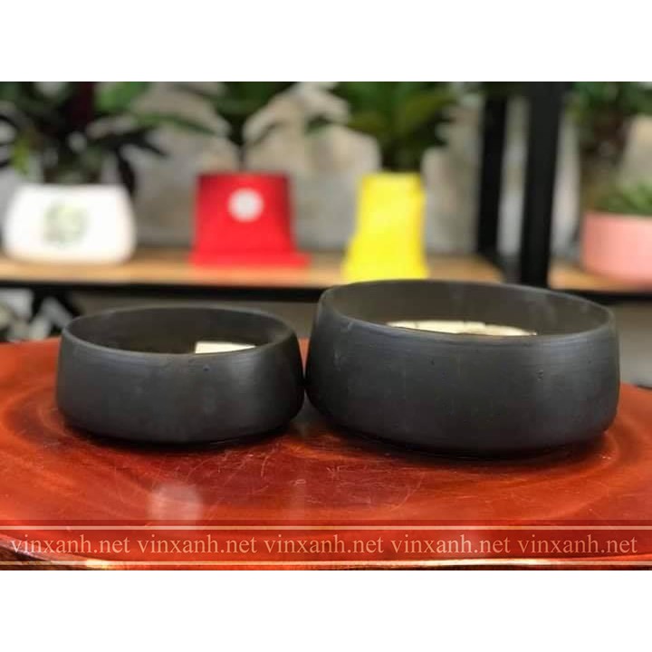 Chậu sứ trồng cây mix sen đá, xương rồng, cây cảnh để bàn đường kính 13-17cm