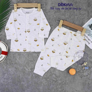 DB558 Bộ quần áo cài giữa dài tay Dokma (3-9m)