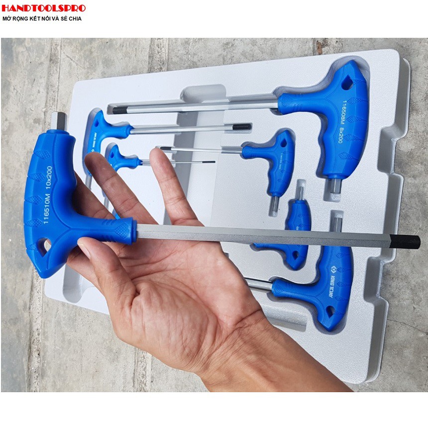Bộ khóa đầu lục giác Kingtony chữ T 22208MR ( 8 chi tiết )