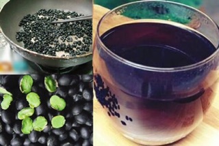 Đỗ đen, gạo lứt, ý dĩ rang sẵn