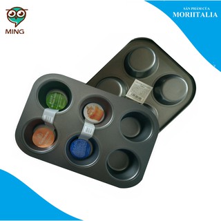 Khuôn nướng bánh chống dính MUFFIN FANS khay nướng cup cake