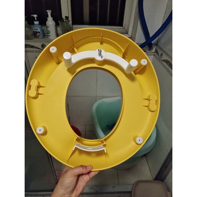 Thu hẹp bồn cầu hình thỏ có tay vịn cho bé mb431