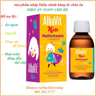 [ Chính Hãng ]  Siro ăn ngon cho Bé. Hết biếng ăn, táo bón, tăng cường sức đề kháng MULTIVITAMIN APPETITE