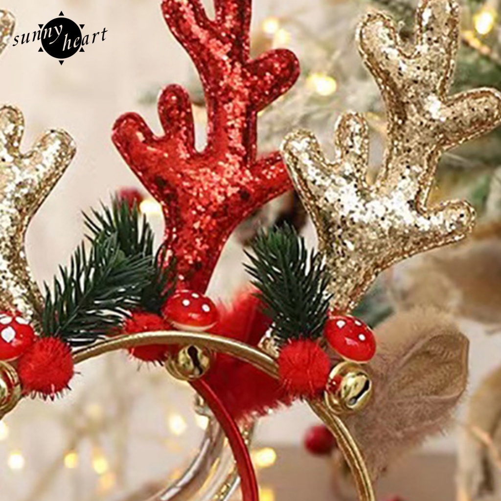 Băng Đô Cài Tóc Hình Sừng Tuần Lộc Giáng Sinh