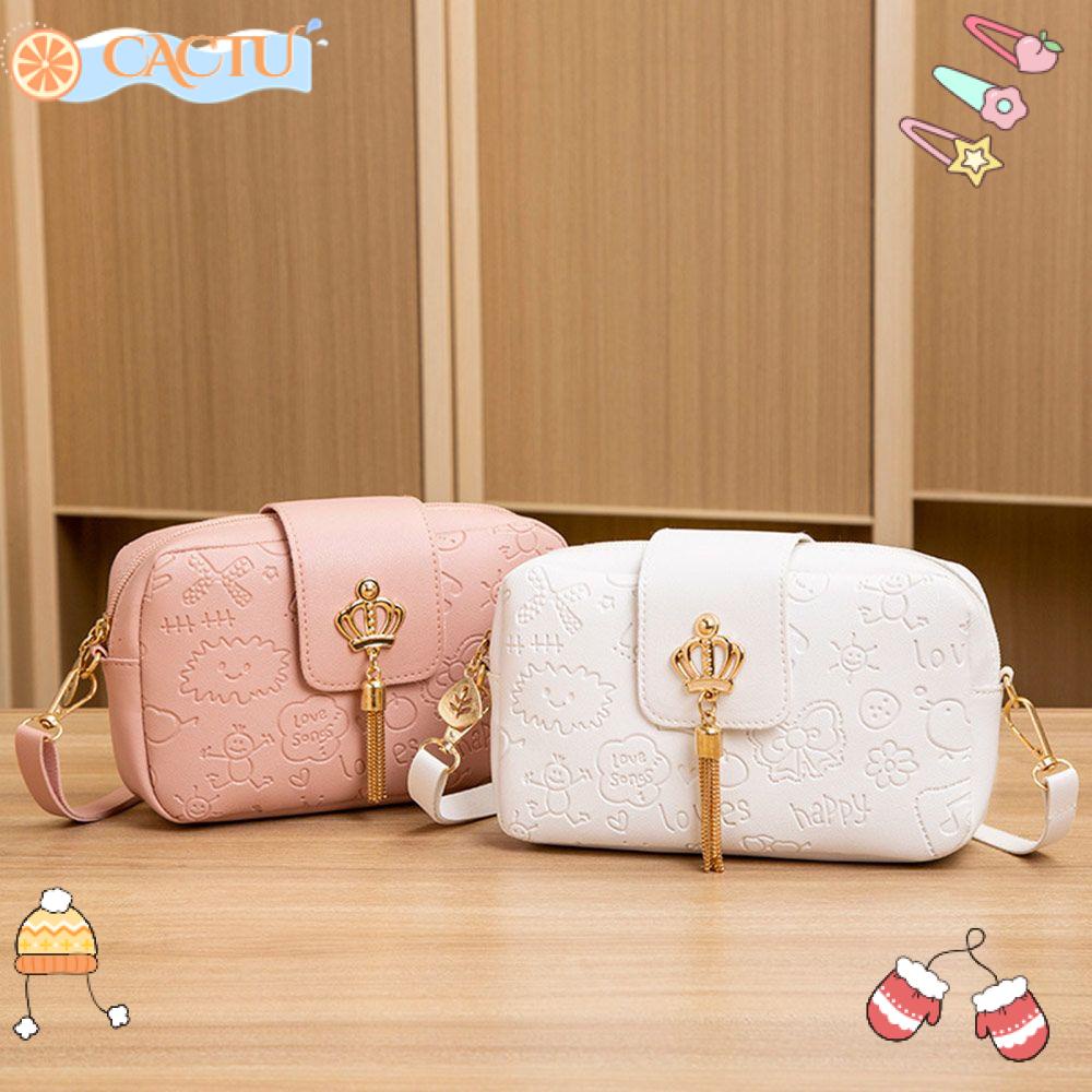 Túi Đeo Chéo Vai Bằng Da PU Mềm Kích Thước Nhỏ