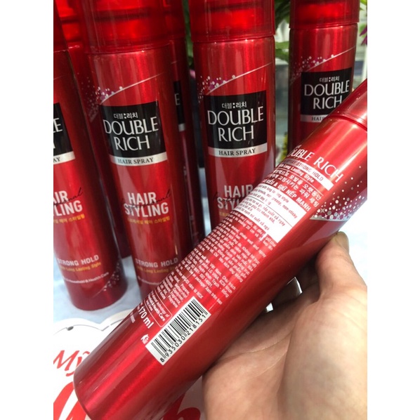 Keo xịt giữ nếp tóc Double Rich Hair Spray 170ml💐