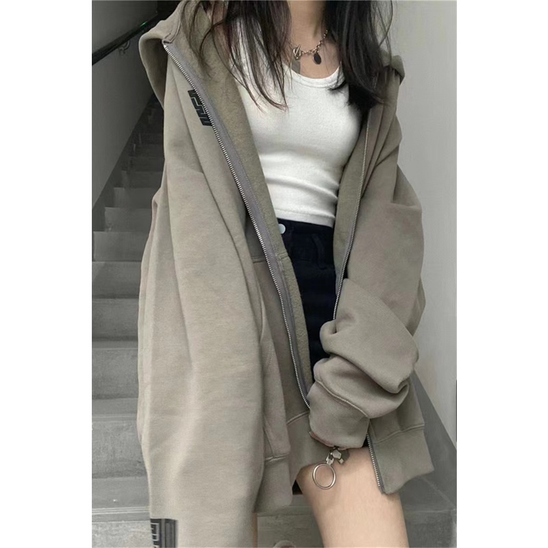 Áo Hoodie Hai Lớp In Họa Tiết Thời Trang Thu Đông Hàn Quốc Cho Nữ