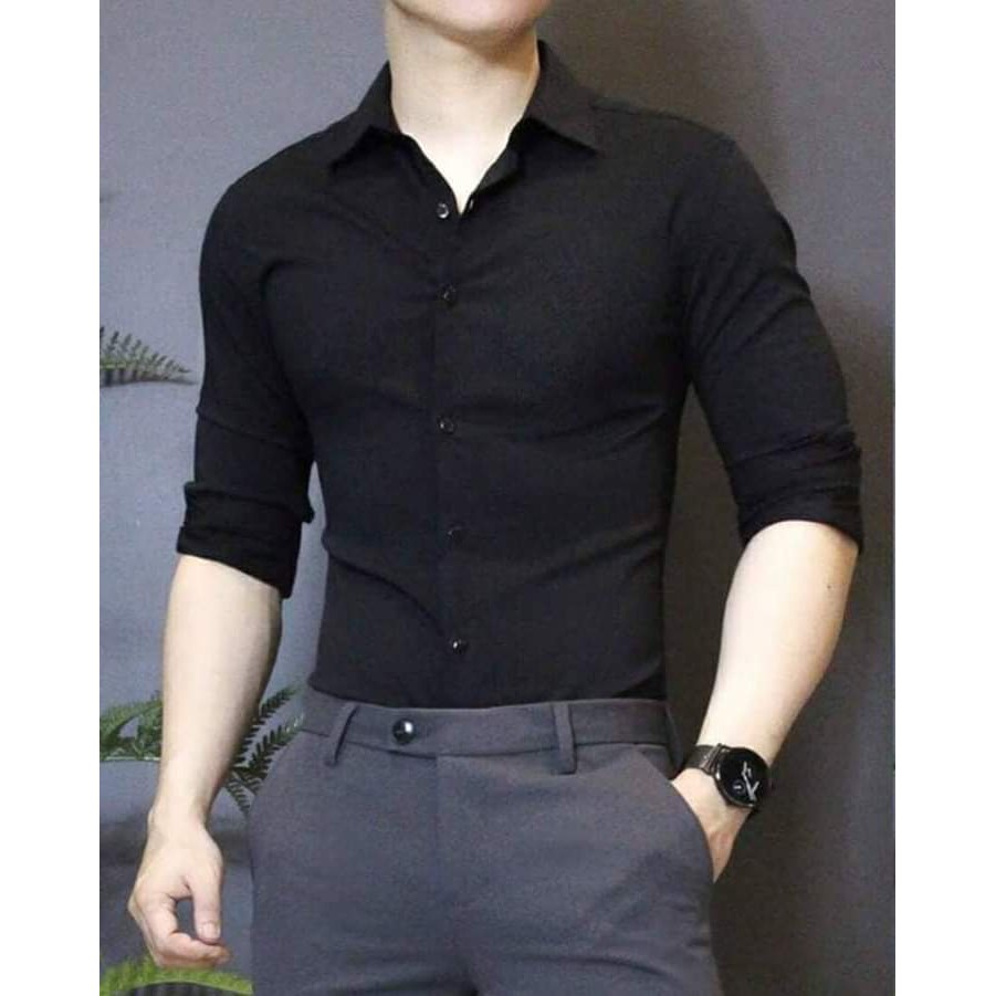 ÁO SƠ MI NAM TRẮNG VÀ ĐEN CÔNG SỞ HÀNG CAO CẤP ĐỆNHẤTSHOP 2019 | BigBuy360 - bigbuy360.vn