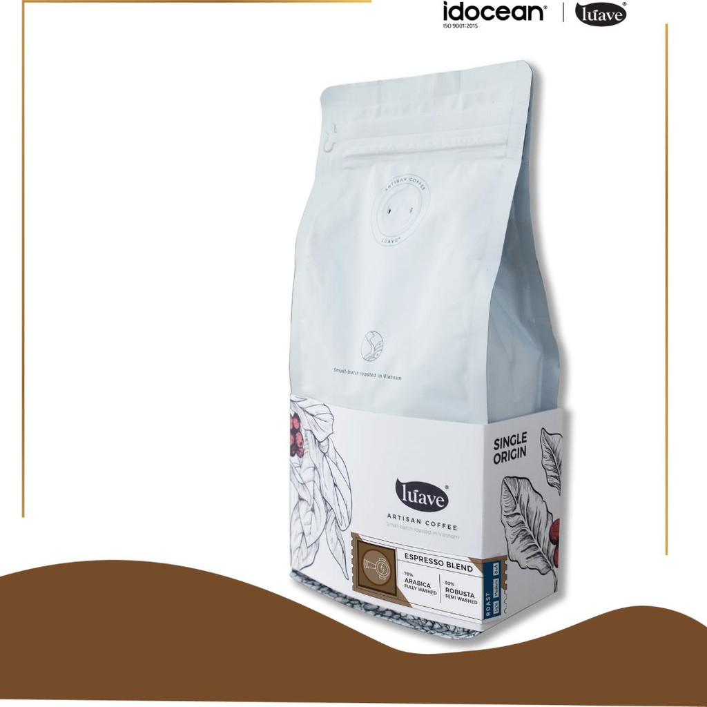 Hạt Cà Phê Rang Espresso - LÚAVE - 250g