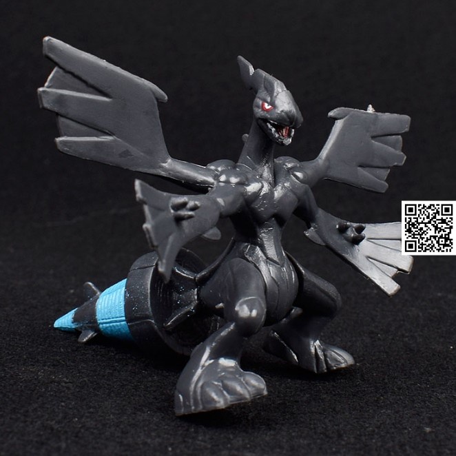 Mô hình Zekrom huyền thoại hoả tiển đen anime Pokemon bửu bối thần kỳ 1700 644 2