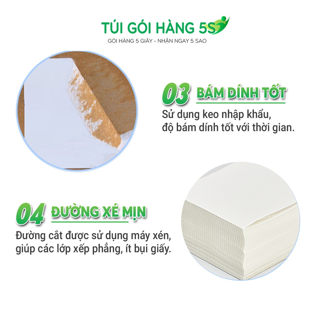 Giấy In Nhiệt A6 Tệp 1000 tờ Khổ 100x150mm In Đơn Hàng, In Bill TMĐT