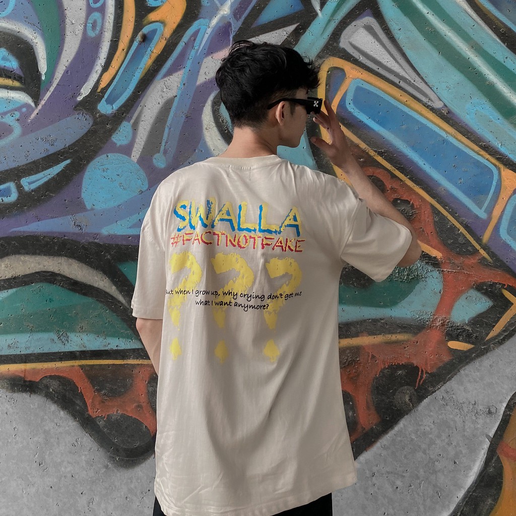 Áo thun unisex SWALLA CRY-BABY 100% PREMIUM COTTON - LOCAL BRAND chính hãng