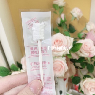 Que tưa lưỡi, rơ lưỡi V-COOOL SILICONE cho bé ( Lẻ 1 que)