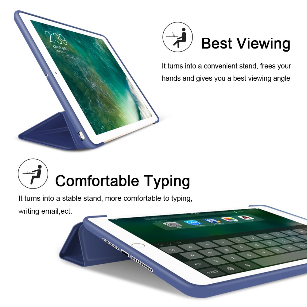 Bao Da Batianda cho iPad Air /mini 1 2 3 4 5 /pro 9.7 /pro 10.5 /9.7 2018 Bằng Cao Su TPU Mềm Chống Sốc Linh Hoạt | WebRaoVat - webraovat.net.vn