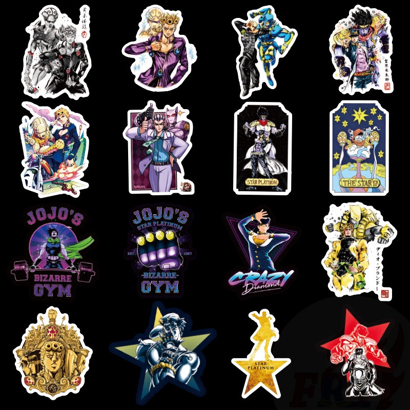 ❉ JoJo's Bizarre Adventure - Series 02 Stickers ❉ 50Pcs/Set Anime Fashion Doodle Stickers