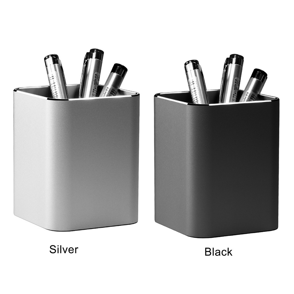 Hộp đựng bút bằng kim loại nhôm hình vuông siêu bền tiện lợi