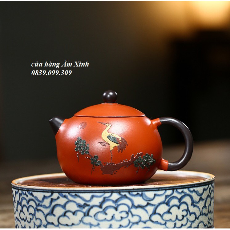 Ấm Tử Sa Nghi Hưng Tùng Hạc 230 ml