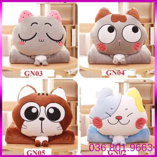 Bộ chăn gối ngủ văn phòng 3 in 1