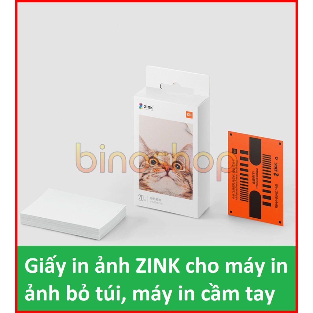 Giấy in ảnh Xiaomi ZINK cho máy in ảnh bỏ túi - Giấy in ảnh cho máy in ảnh bỏ túi cỡ 2x3 inch