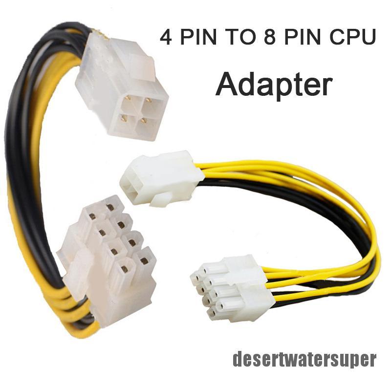 Bộ Chuyển Đổi Nguồn Điện 4-Pin Sang 8-Pin ATX Cho Bo Mạch Chủ CPU