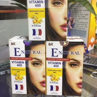 Vitamin E 400UI Bổ Sung vitamin cho cơ thể , hỗ trợ làm đẹp da , sáng da chống lão hoá