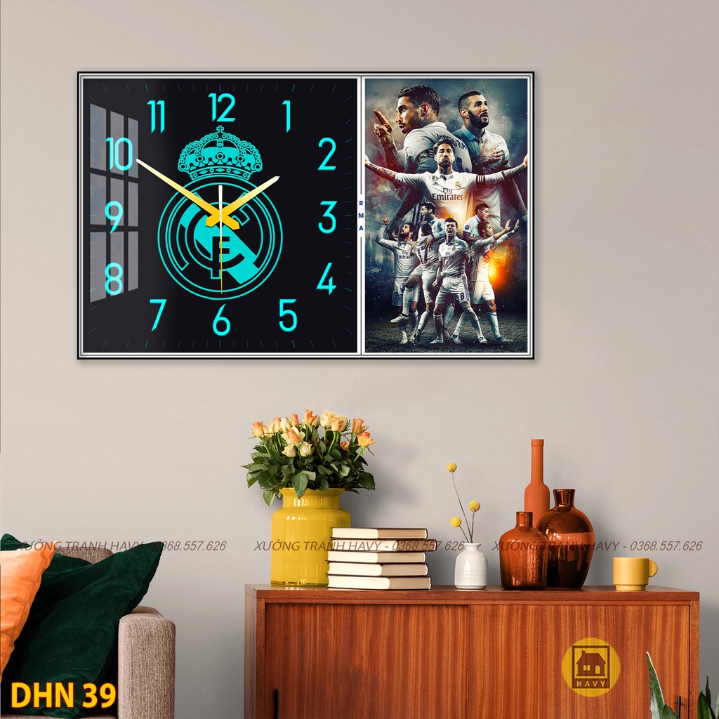 Đồng hồ Real Madrid - phom chữ nhật
