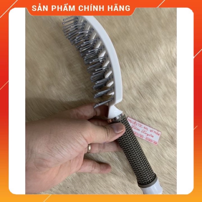 Lược bán nguyệt ⚡GIÁ RẺ⚡️lược gỡ rối, lược tạo kiểu, lược chải phồng tóc,bản lớn, tay cầm nhỏ gọn dễ sử dụng