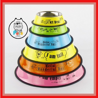 Bát ăn inox nhiều màu cho thú cưng