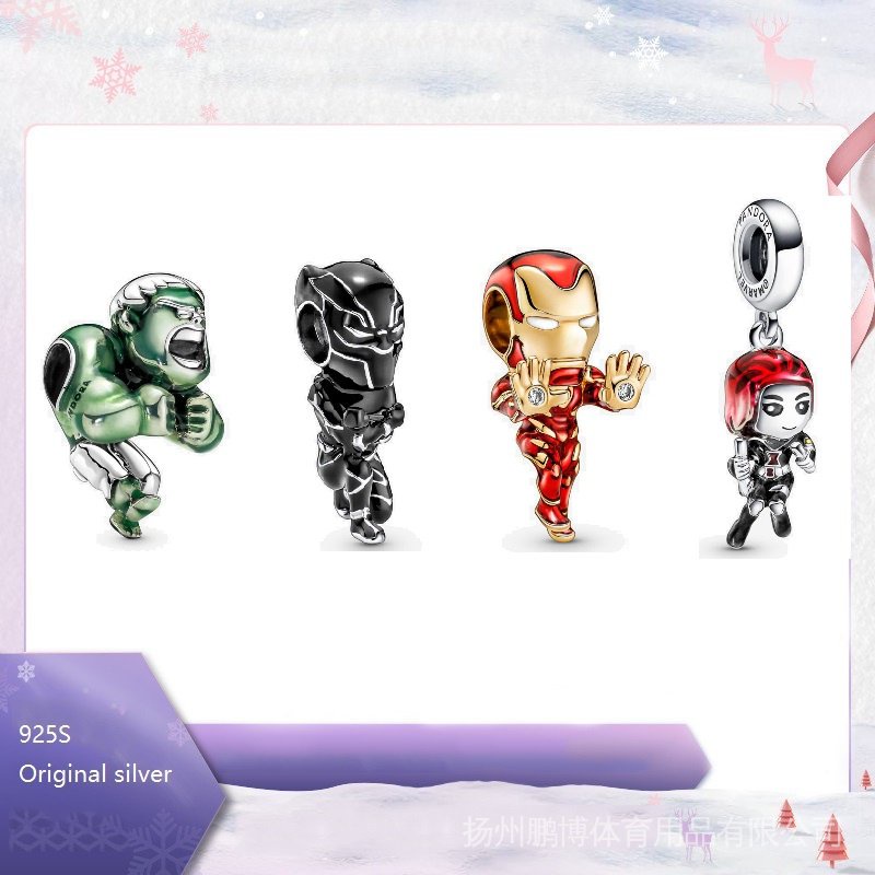 Nhân Vật Siêu Anh Hùng Marvel Chất Liệu Bạc 925