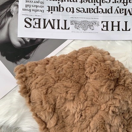 Nón Tai Bèo Phủ Lông Giữ Ấm Thời Trang Thu Đông Hàn Quốc Sành Điệu Dành Cho Nữ