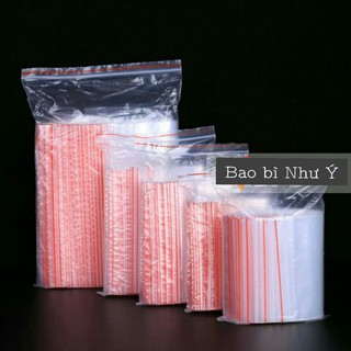 20 CHIẾC TÚI ZIP CHỈ ĐỎ