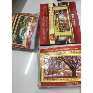 Tranh thêu phong cảnh combo ba bức