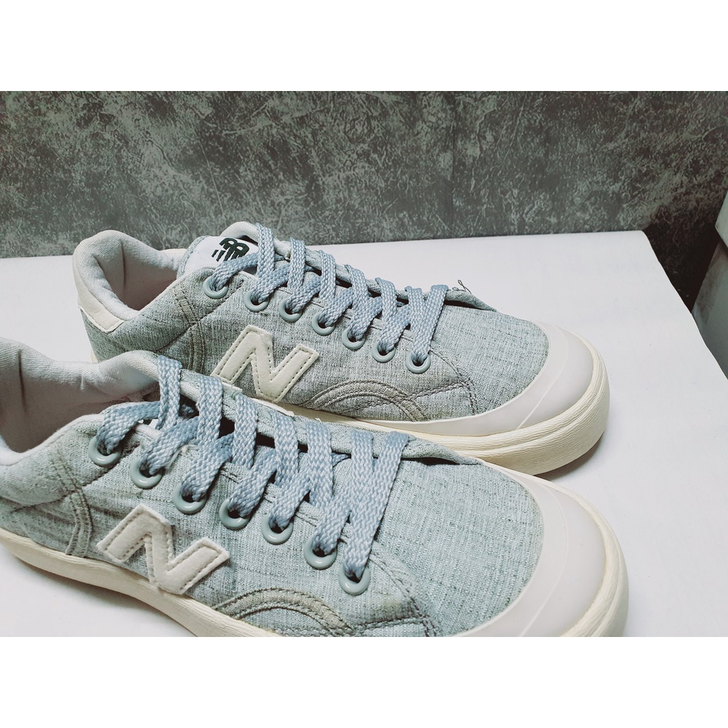 2hand- Size 37 Giày vải màu xanh muối tiêu